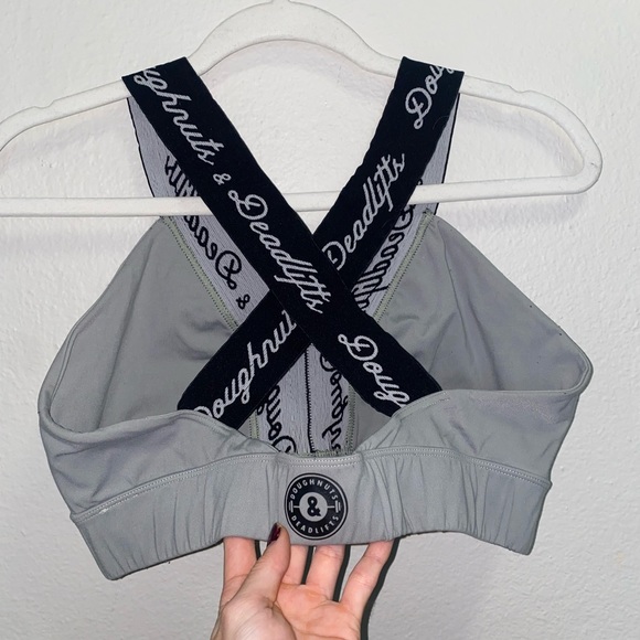 Doughnuts and Deadlifts Sports Bra - Picture 2 of 5